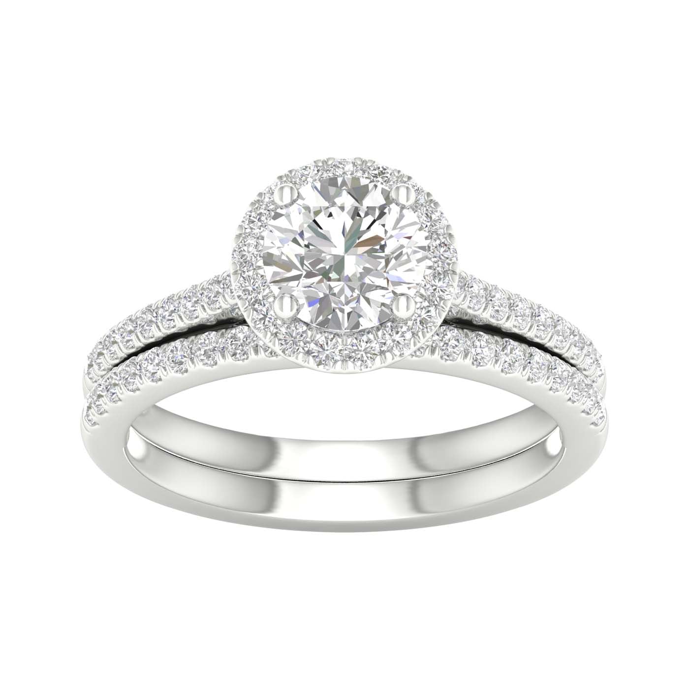 14K 1.50CT Certified Lab Grown Diamond Bridal Ring 67592