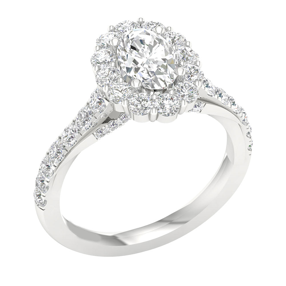 14K 2.00CT Lab Grown Diamond Engagement Ring 67636