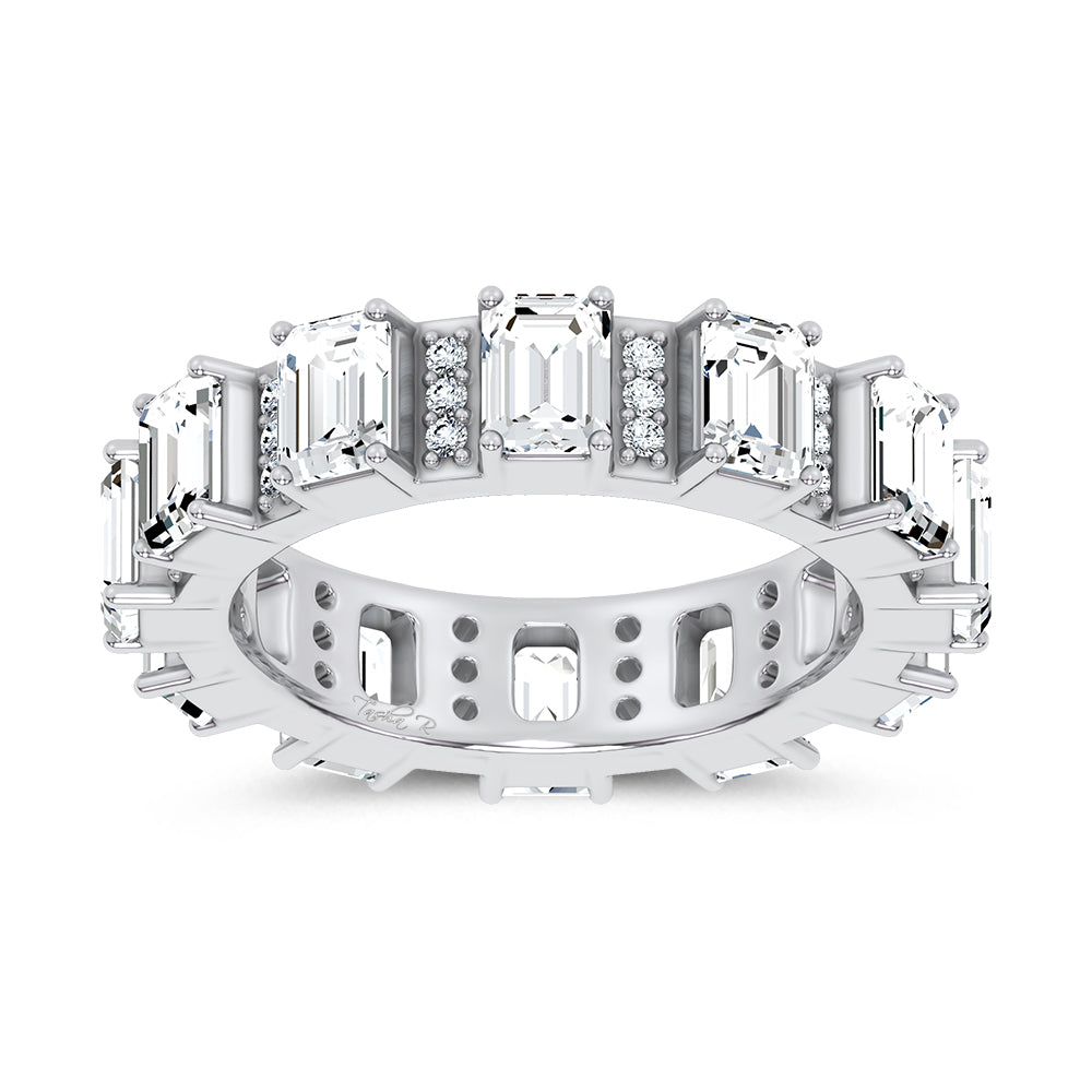 14K 3.17CT Certified Lab Grown Band 67749