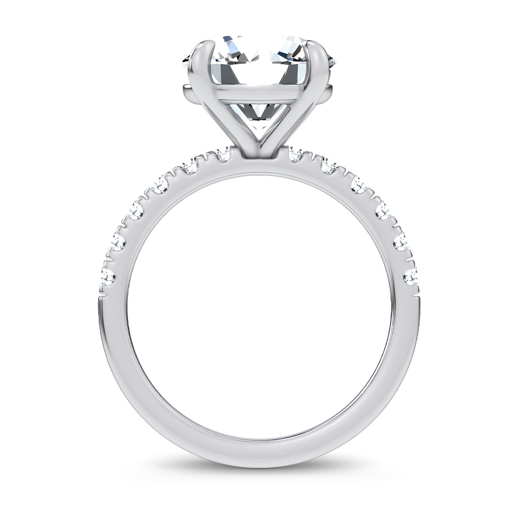 14K 4.50CT Certified Lab Grown Engagement Ring 67806
