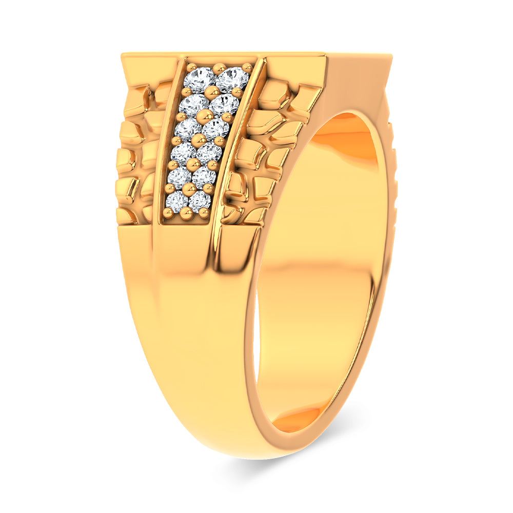 14K 1.50CT LAB GROWN Diamond Mens Ring 68326