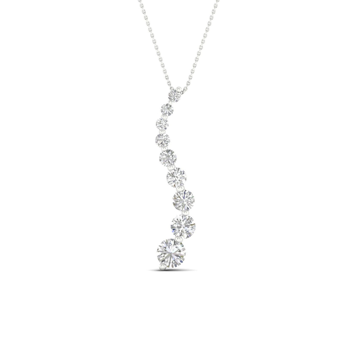 14K 1.00CT Lab Diamond Pendant 68418