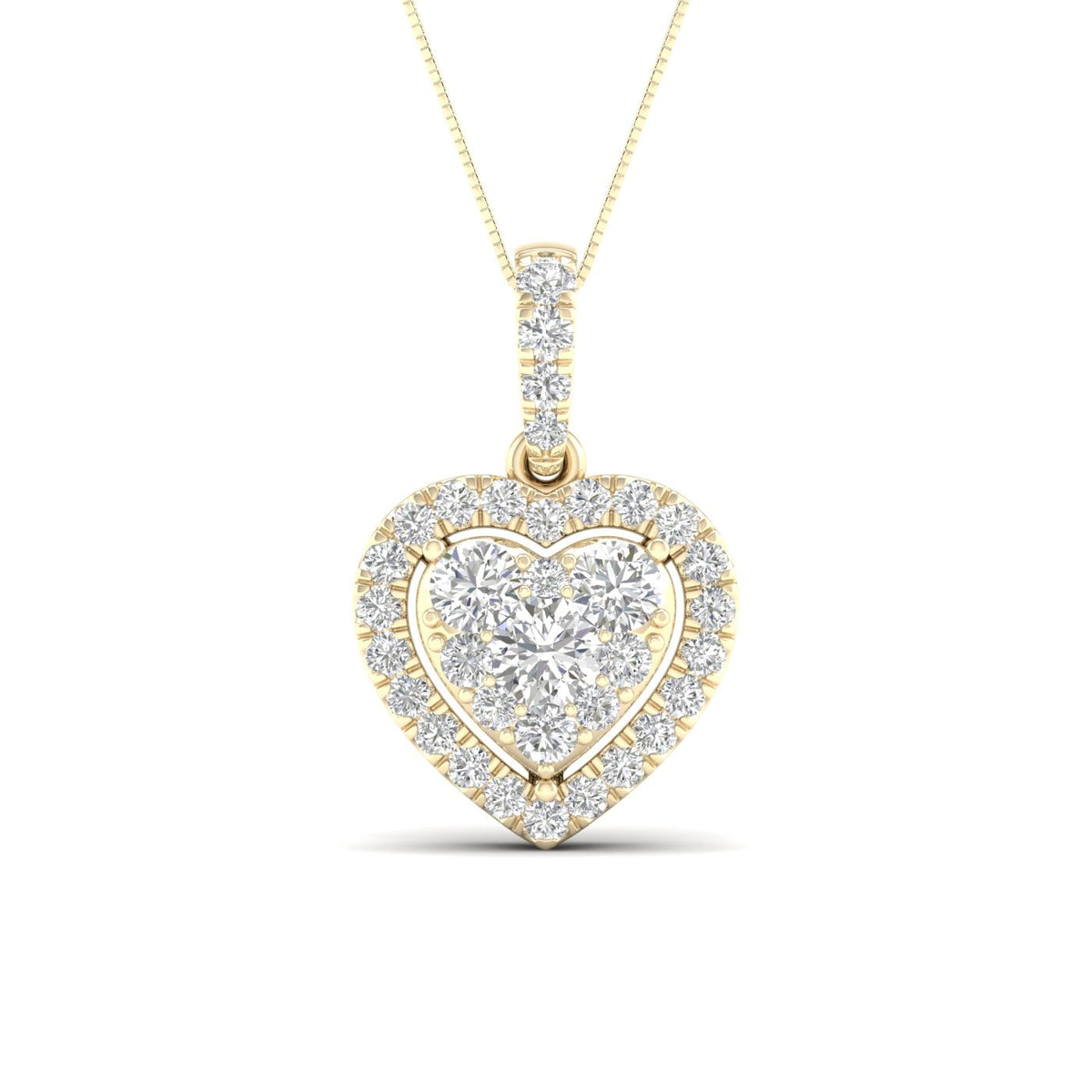 14K 0.50CT Lab Diamond Pendant 68434