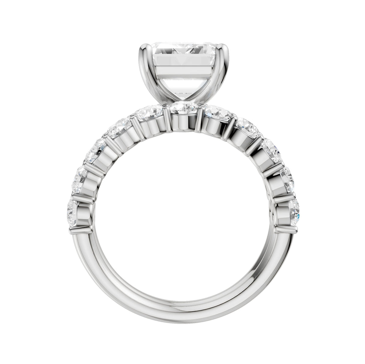 14K 4.00CT Certified Lab Grown Diamond Bridal Set 68770