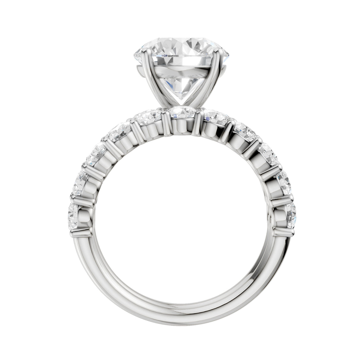 14K 4.00CT Certified Lab Grown Diamond Bridal Set 68775