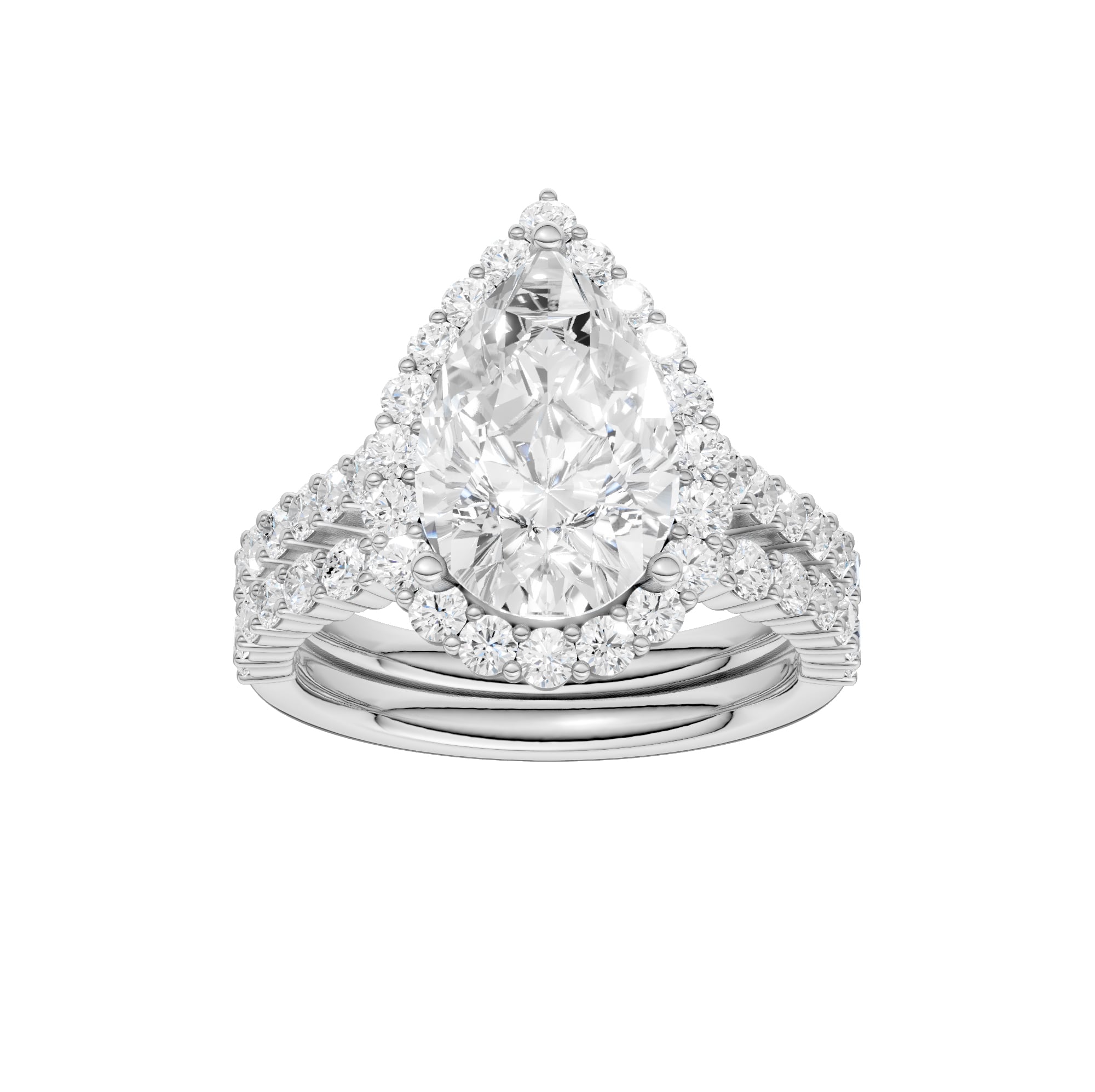 14K 4.00CT DIAMOND BRIDAL SET 68803