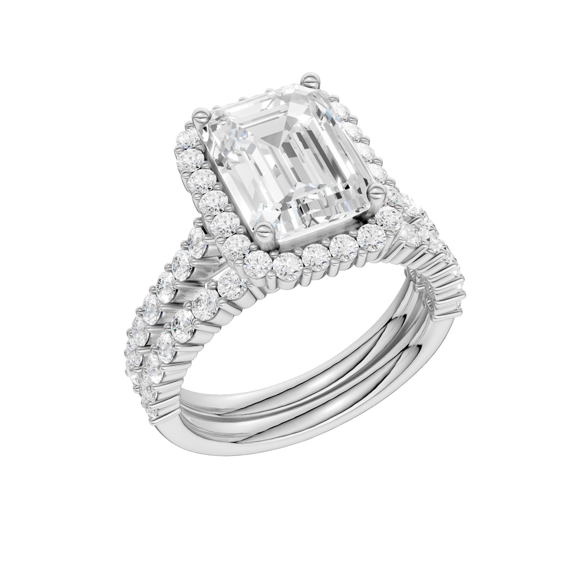 14K 4.00CT DIAMOND BRIDAL SET 68804