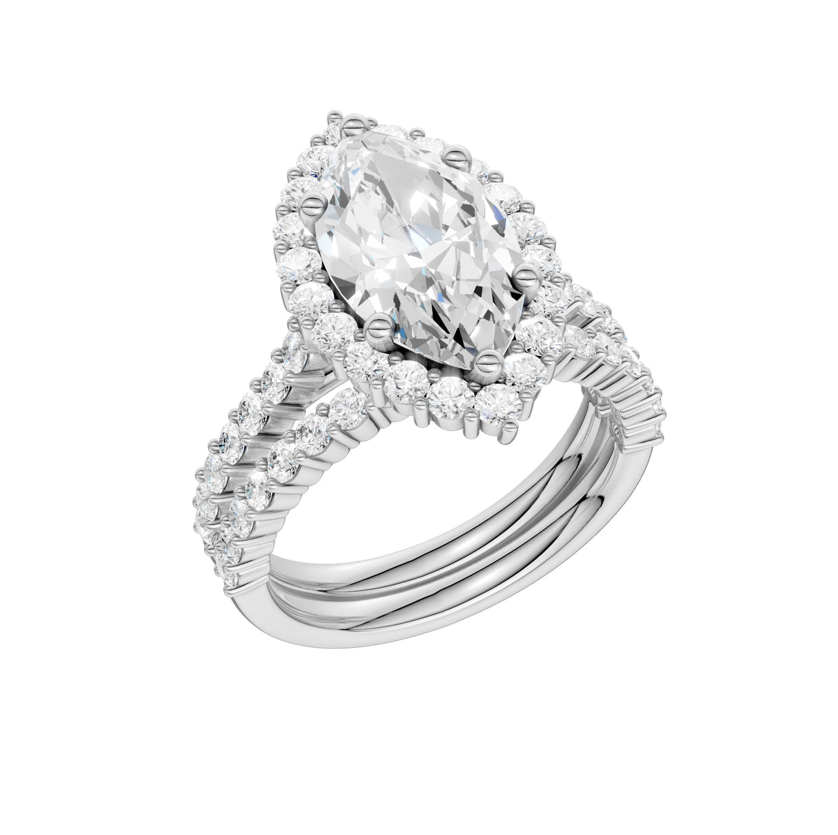 14K 4.00CT DIAMOND BRIDAL SET 68807