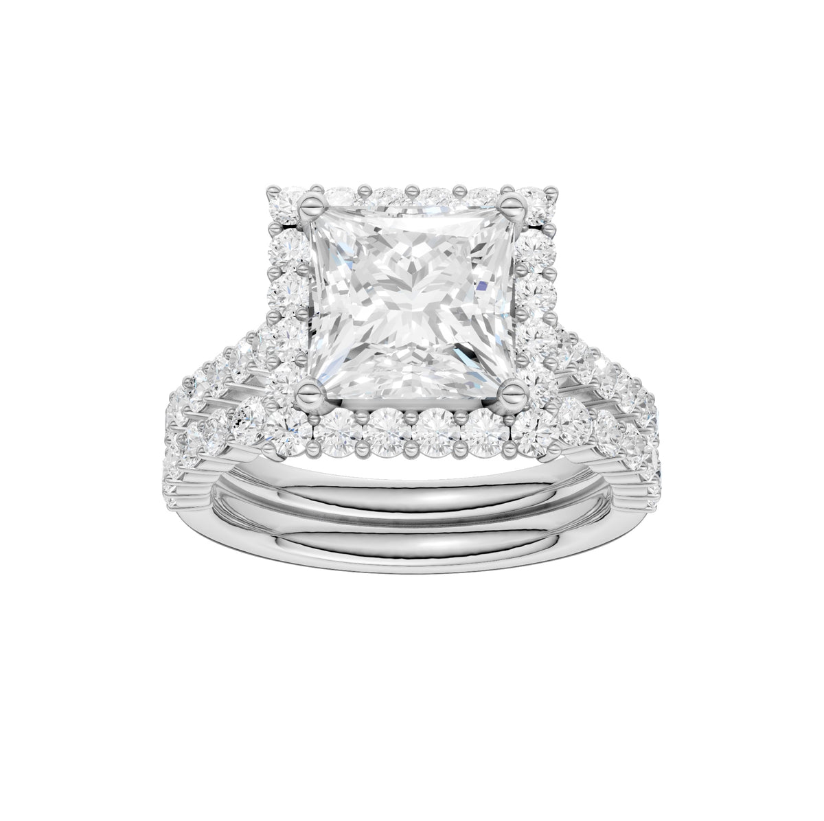 14K 4.00CT DIAMOND BRIDAL SET 68808