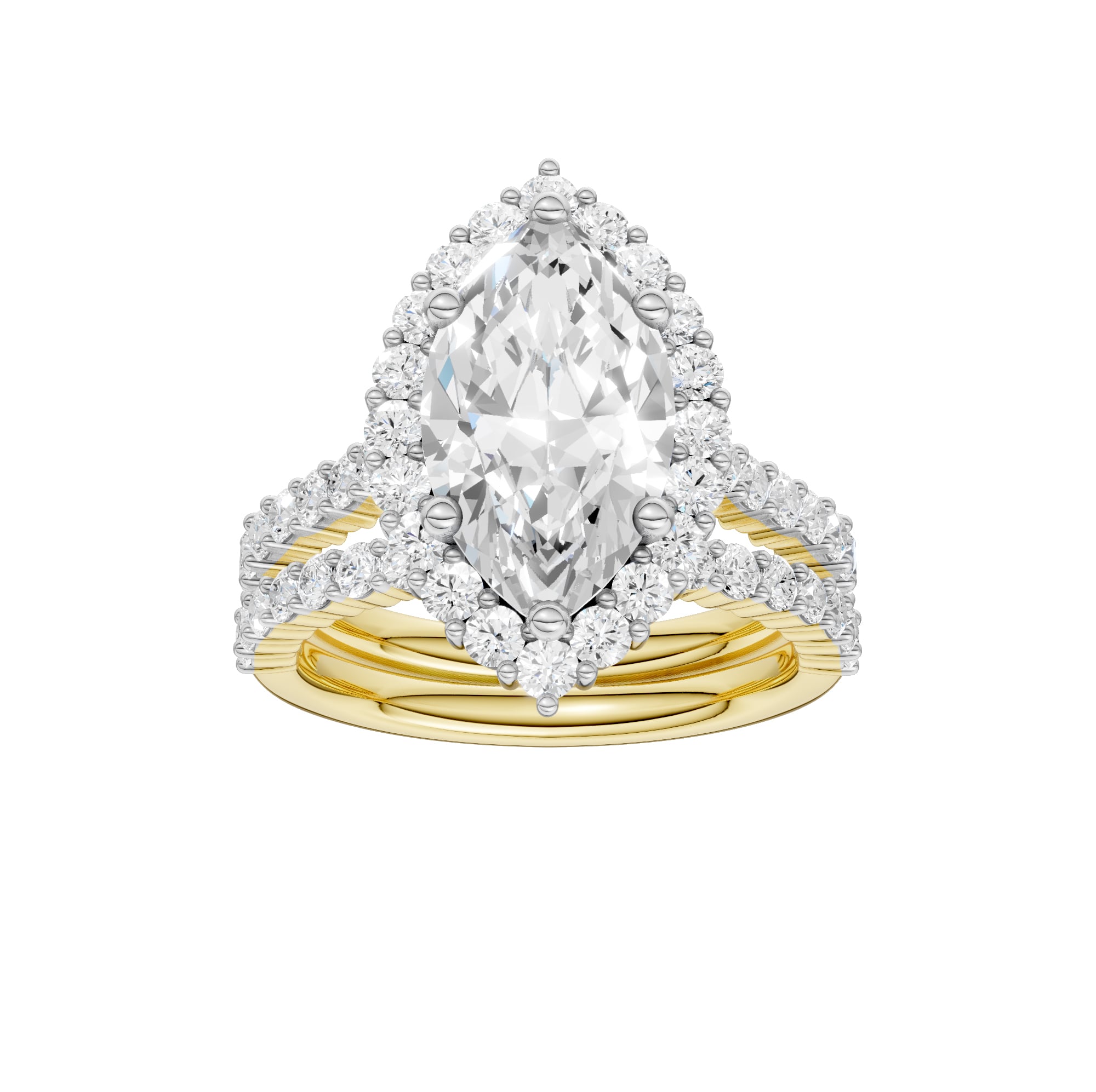14K 4.00CT DIAMOND BRIDAL SET 68984
