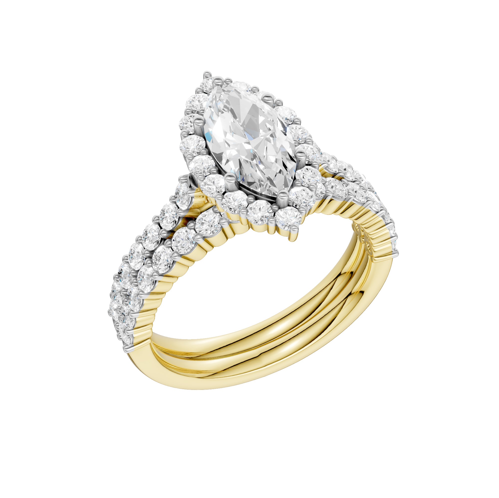 14K 2.00CT DIAMOND BRIDAL SET 68985
