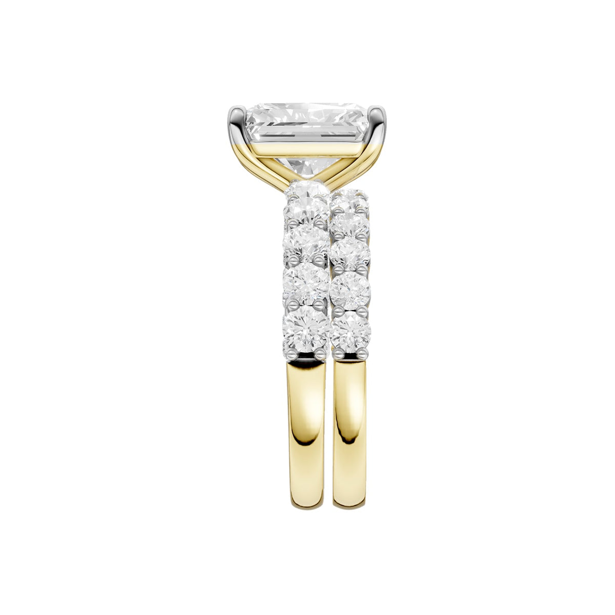 14K 5.00 CT Lab Grown Diamond Bridal Set 69049