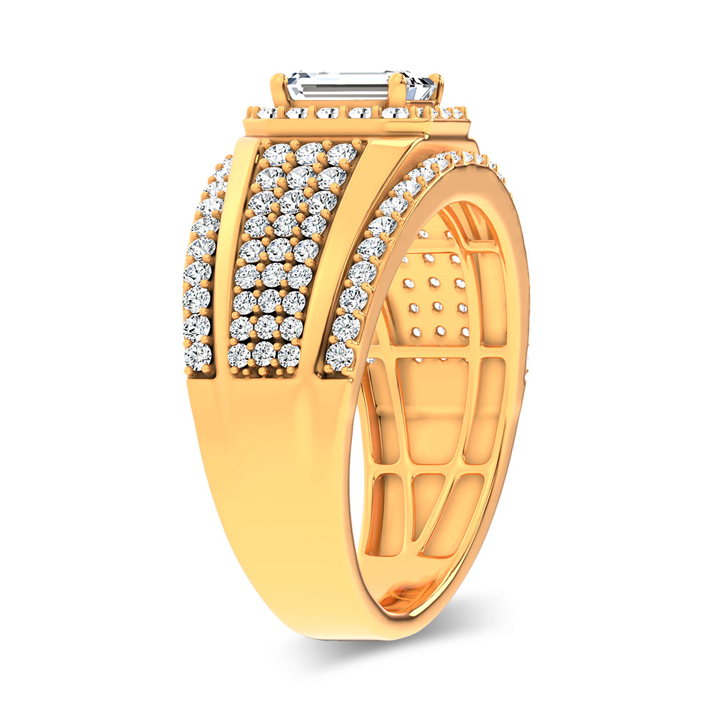 14K 2.00CT Certified Lab Grown Mens Ring 69127