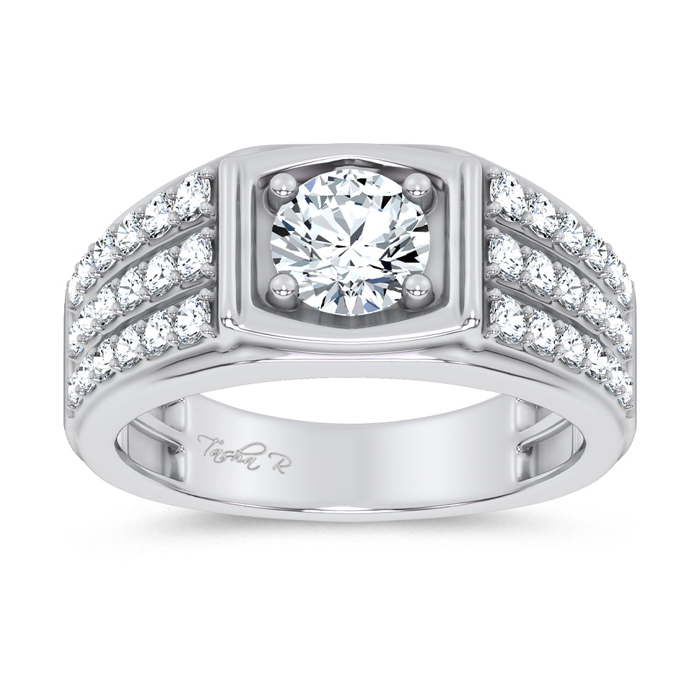 14K 2.00CT Certified Lab Grown Mens Ring 69128