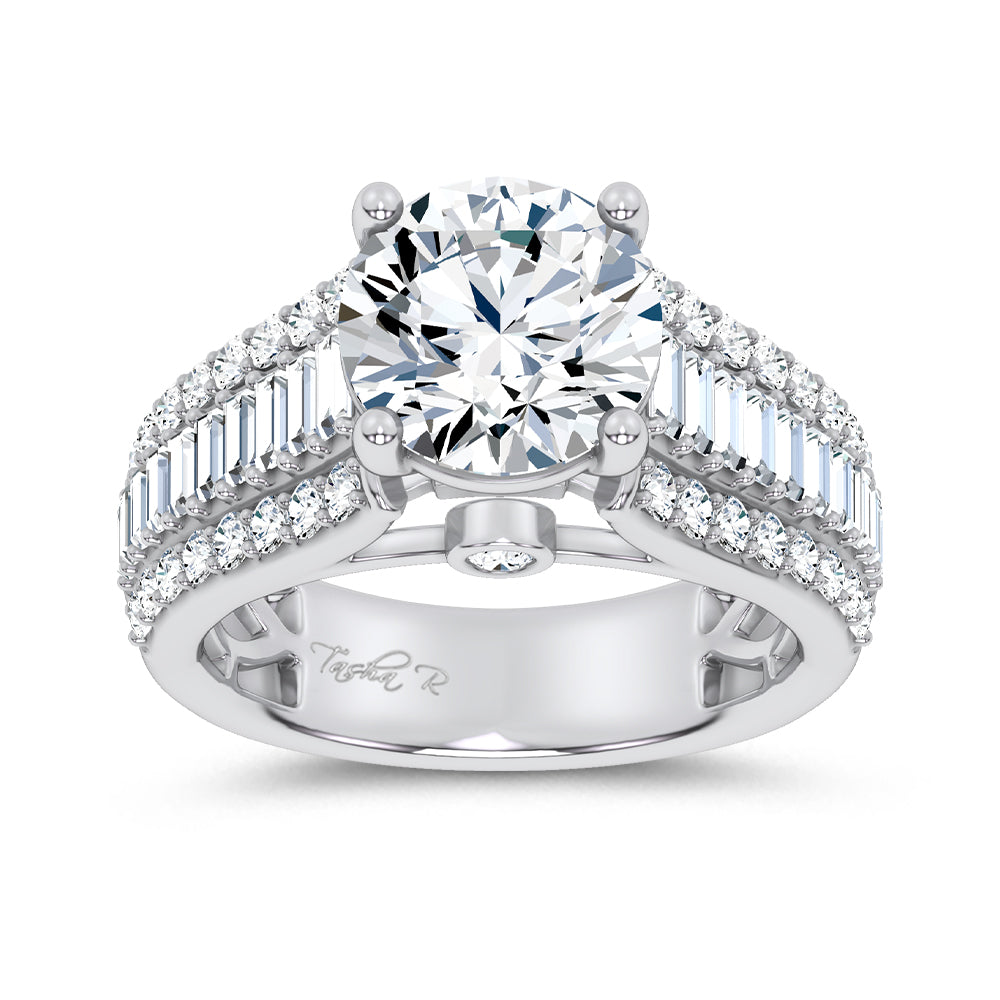 14K 3.75CT Certified Lab Grown Engagement Ring 69179