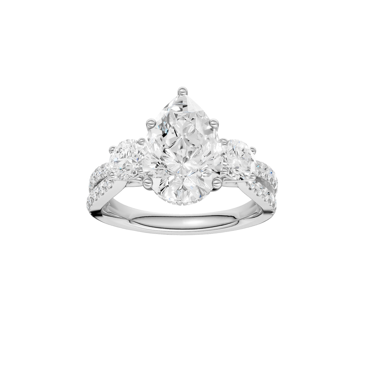 14K 4.00CT Lab Grown Diamond Engagement Ring 69204