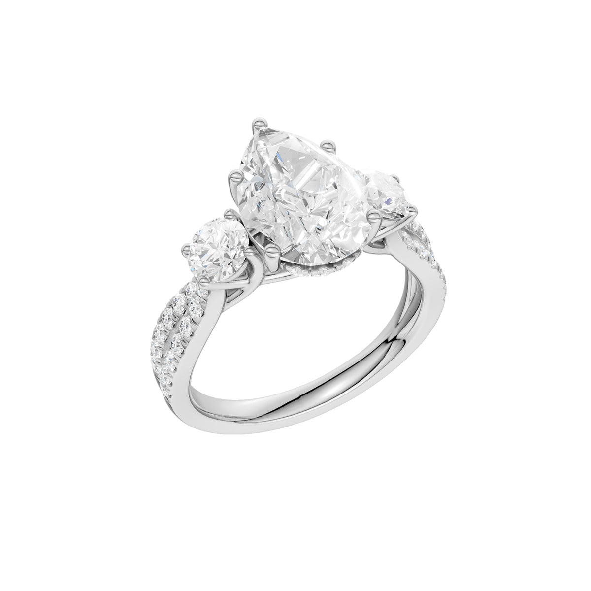 14K 4.00CT Lab Grown Diamond Engagement Ring 69204