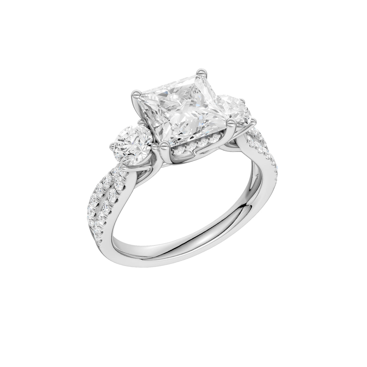 14K 4.00CT Lab Grown Diamond Engagement Ring 69206
