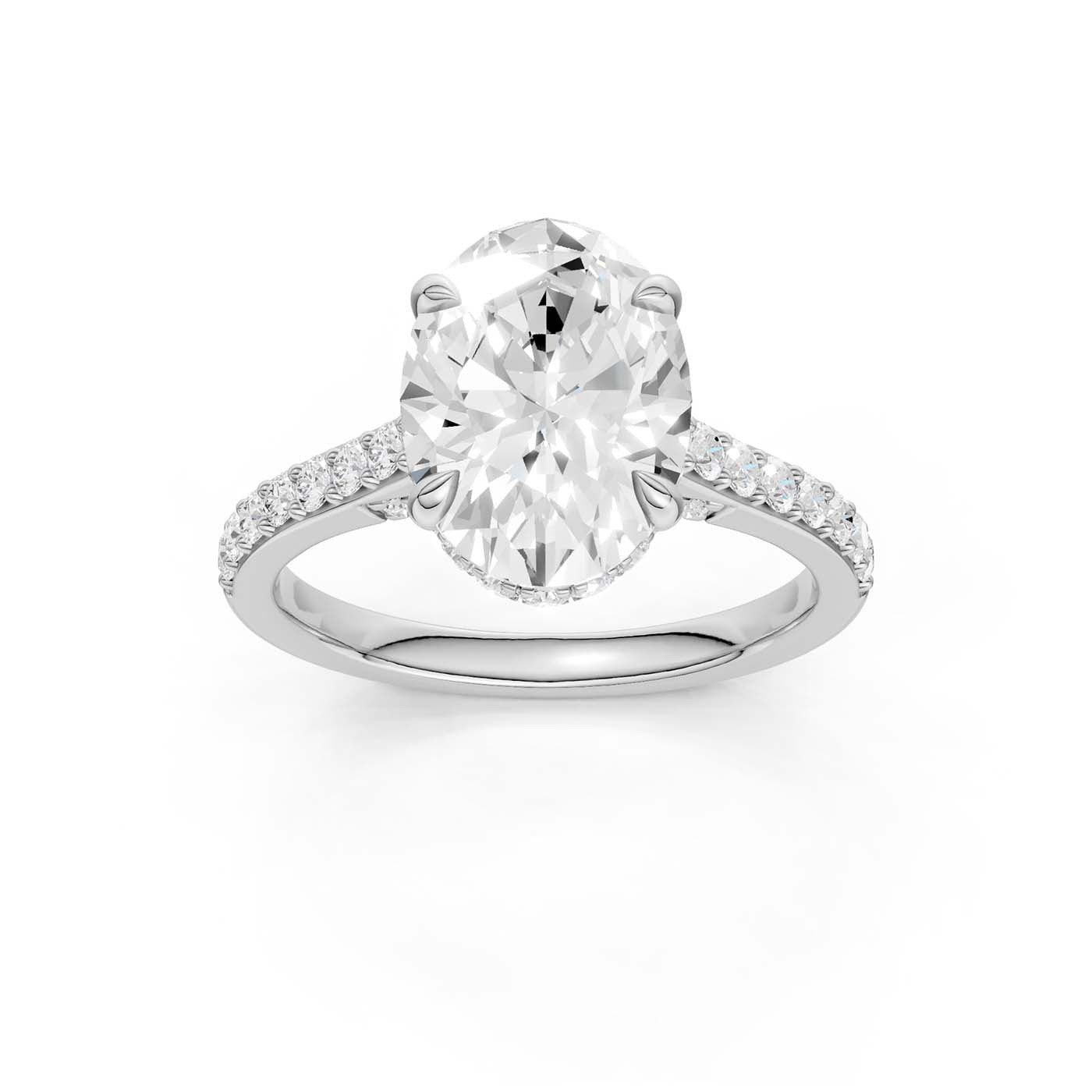 14K 3.50CT Lab Grown Diamond Engagement Ring 69228