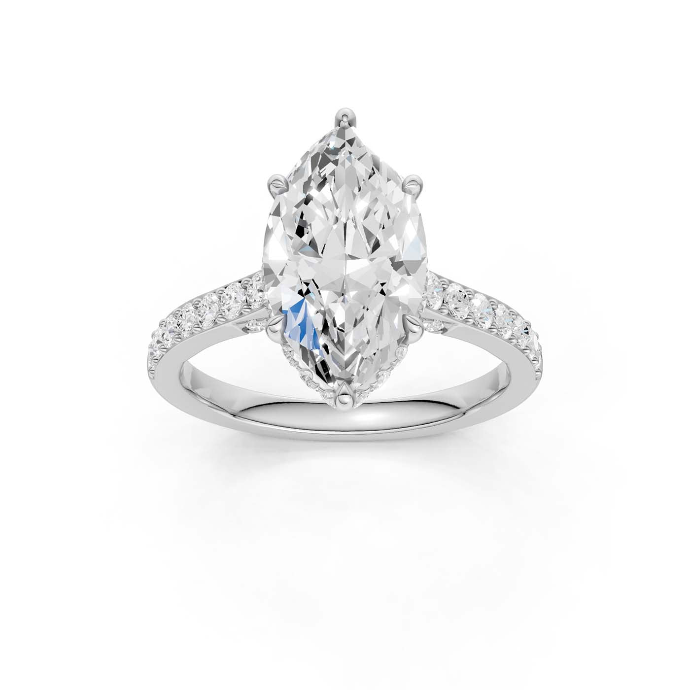 14K 3.50CT Lab Grown Diamond Engagement Ring 69233