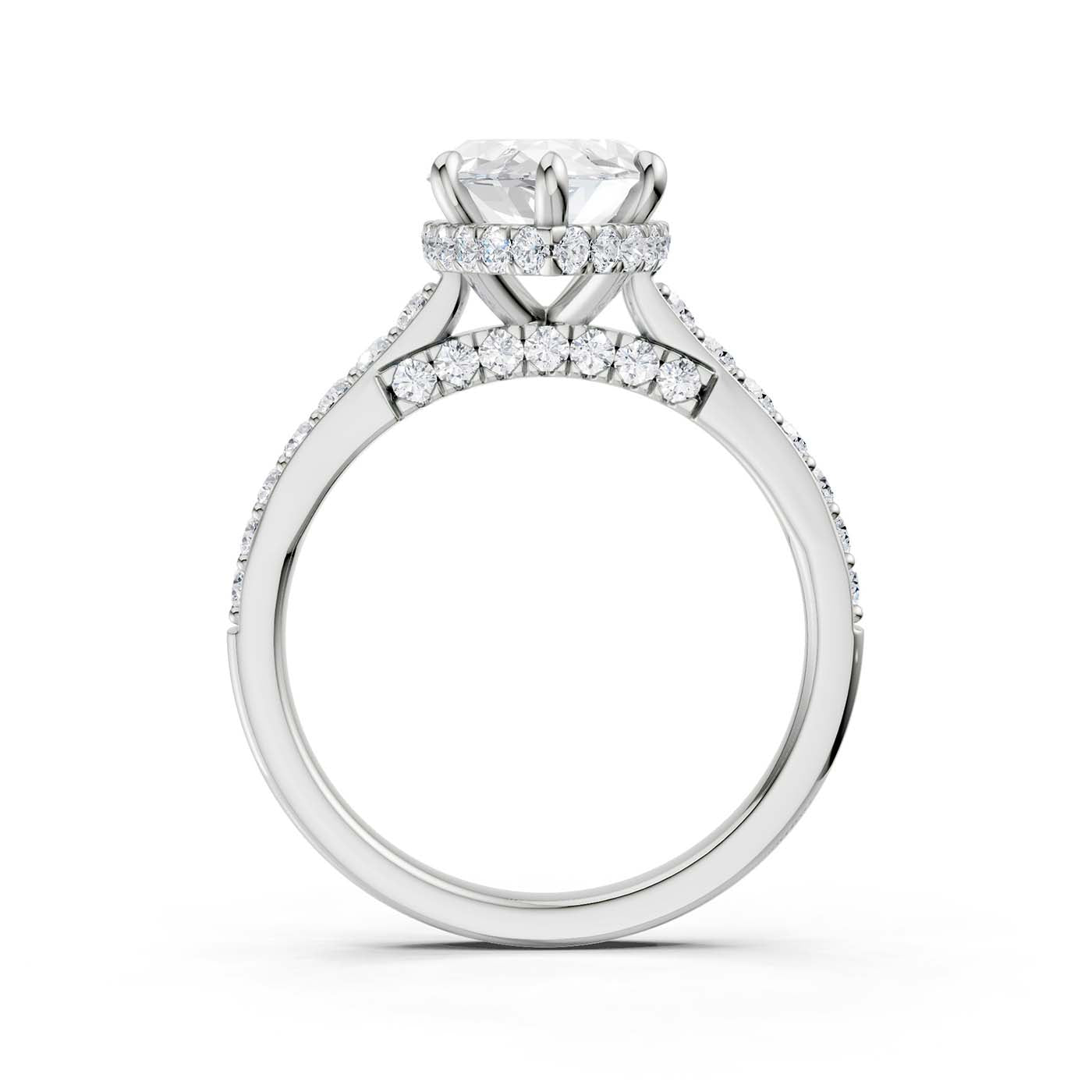 14K 3.50CT Lab Grown Diamond Engagement Ring 69233