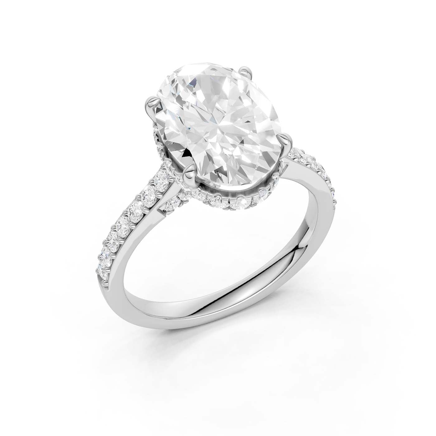 14K 4.50CT Lab Grown Diamond Engagement Ring 69235