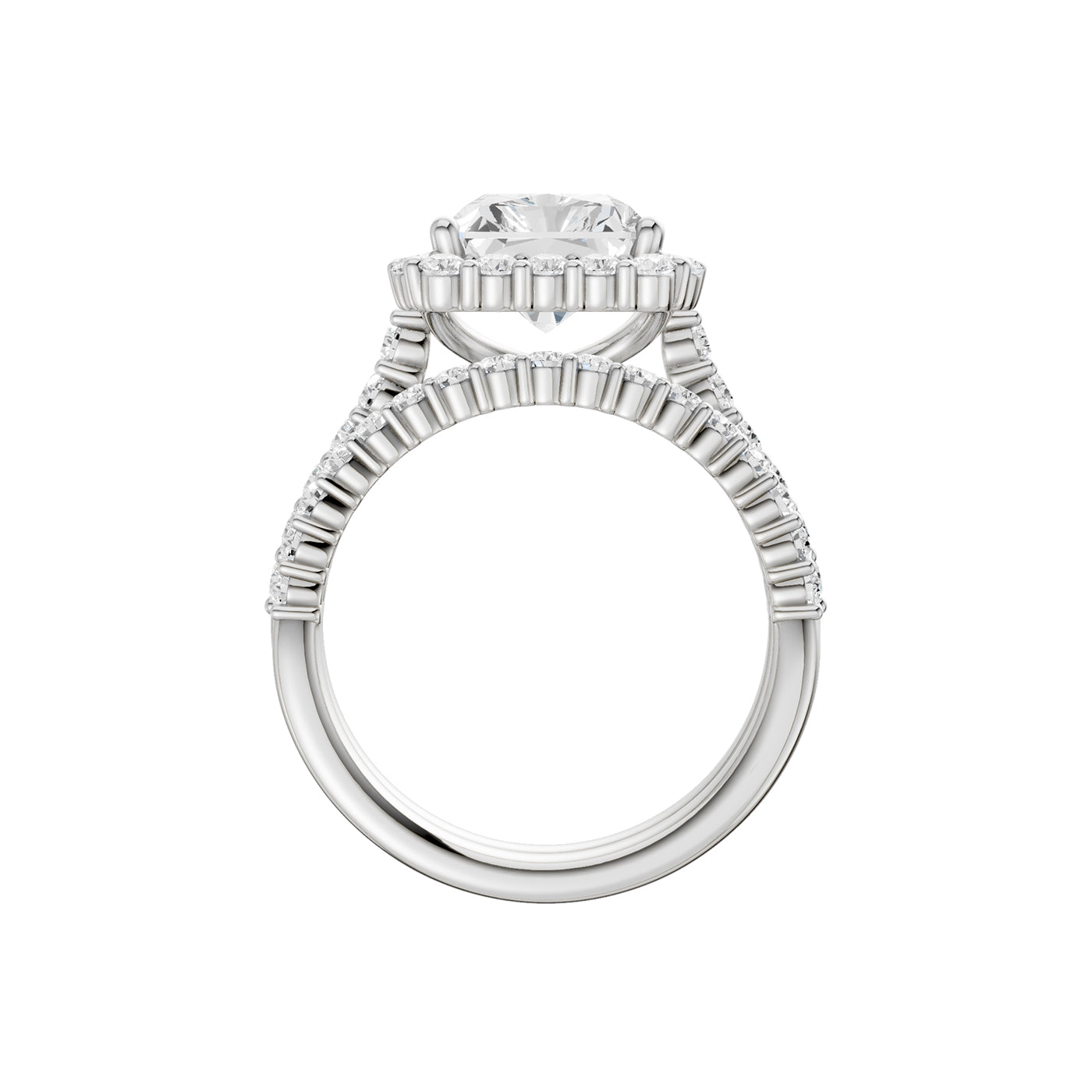 14K 5.00 CT Lab Grown Diamond Bridal Set 69262