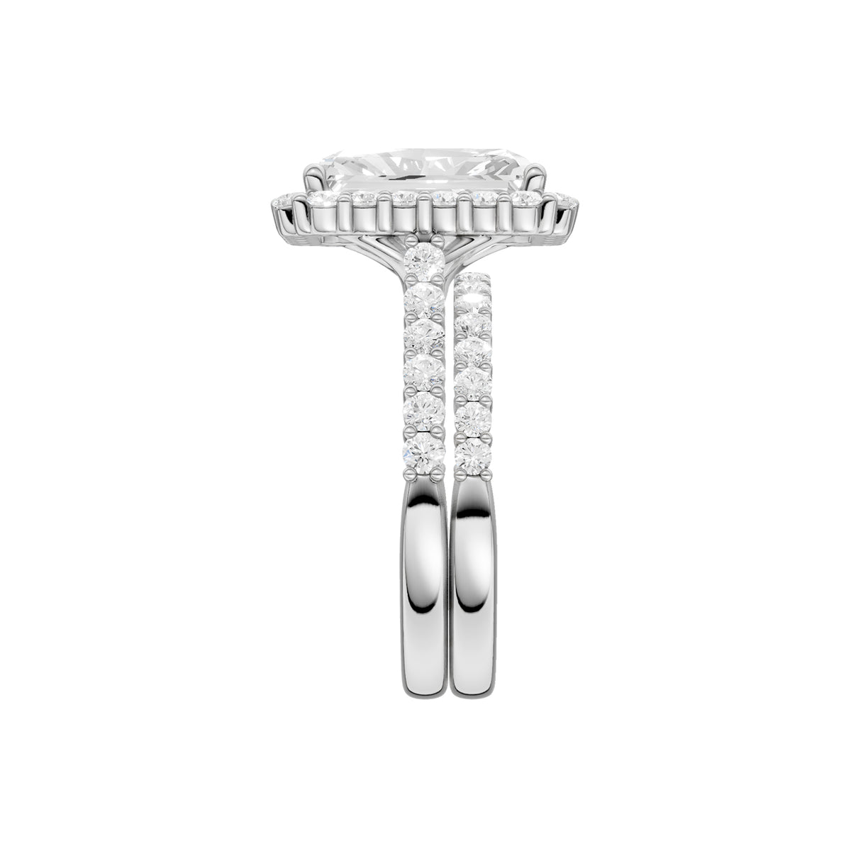 14K 5.00 CT Lab Grown Diamond Bridal Set 69262