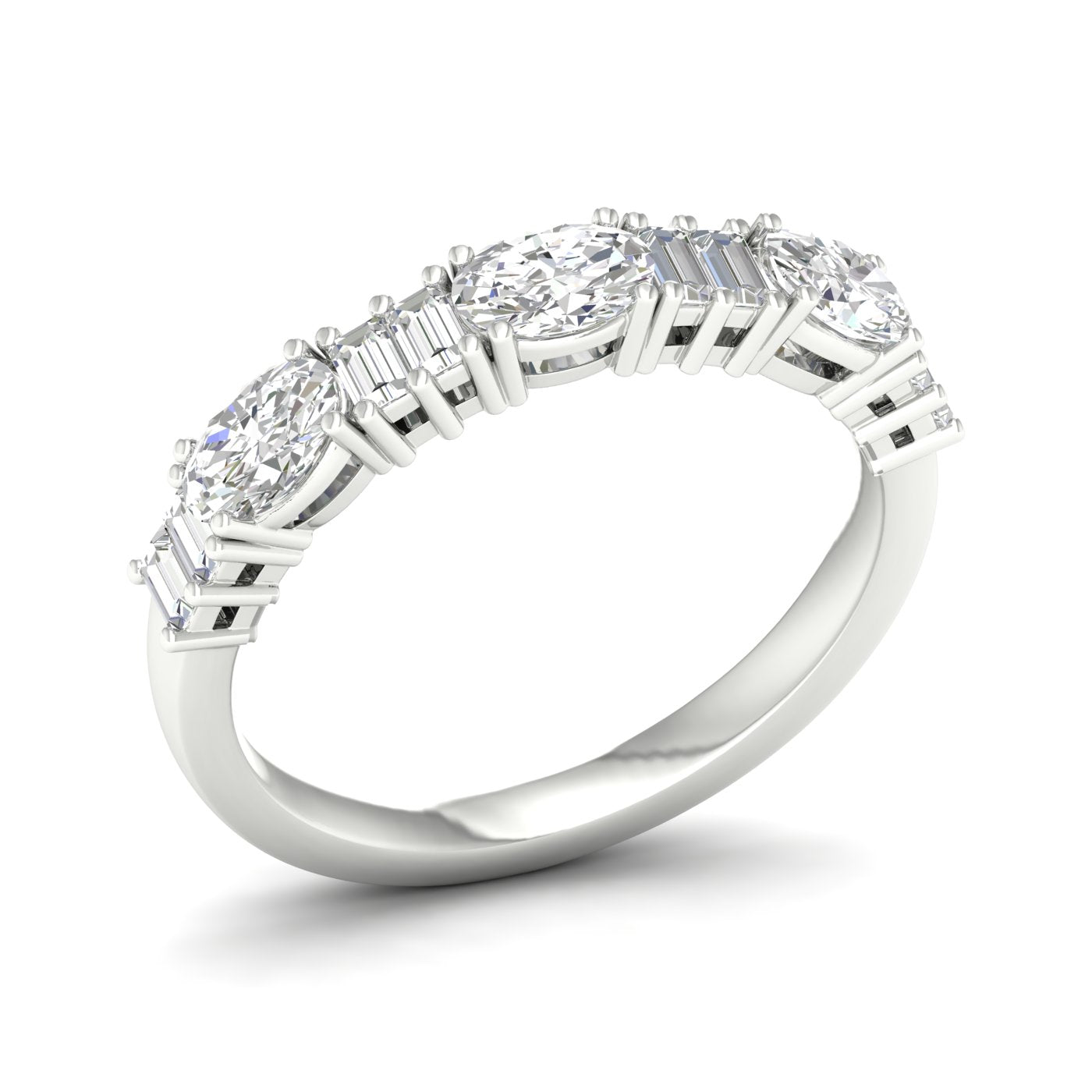 14K 1.00CT Fancy Lab Grown Diamond Band 69367