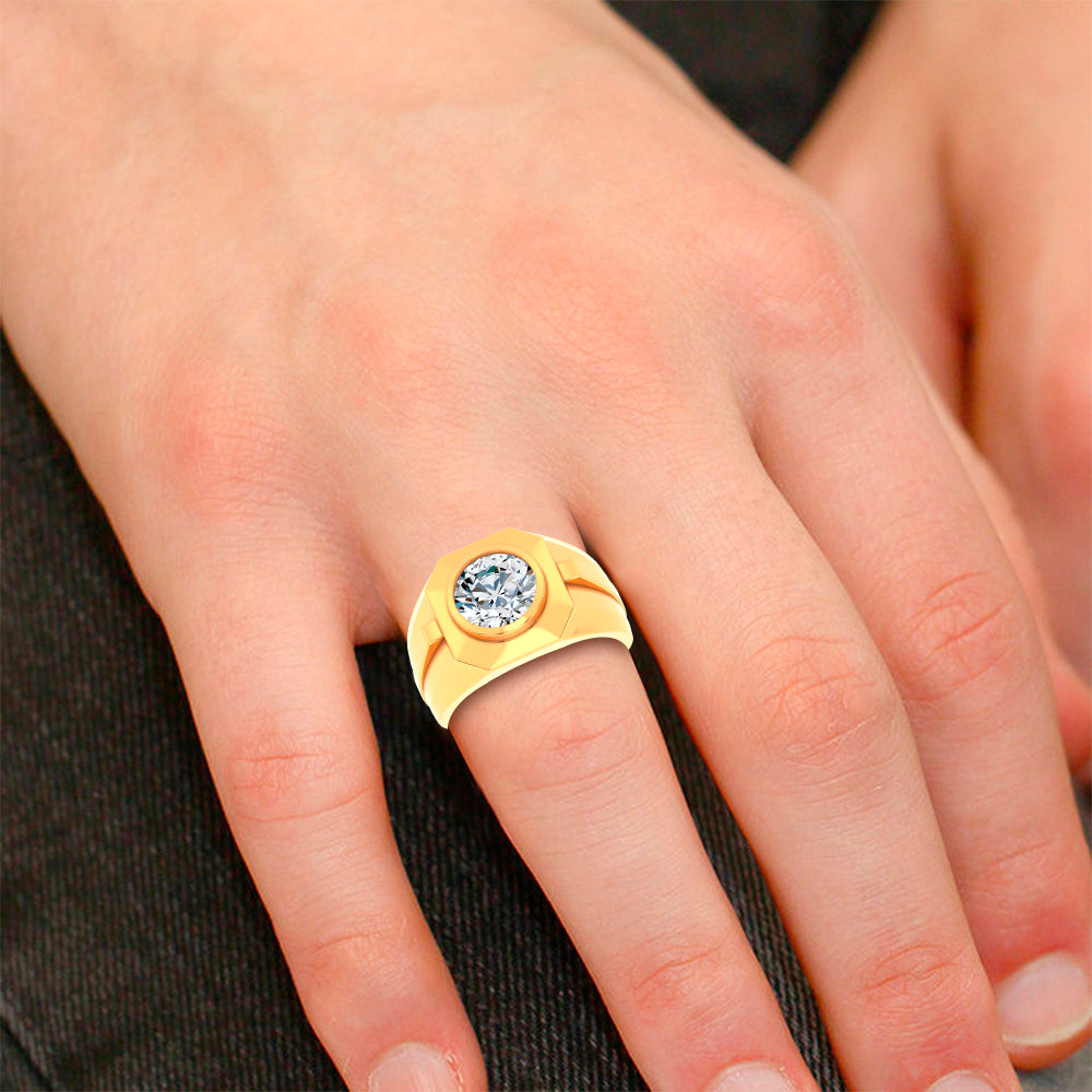 14K 3.00CT Lab Diamond Mens Ring 69396
