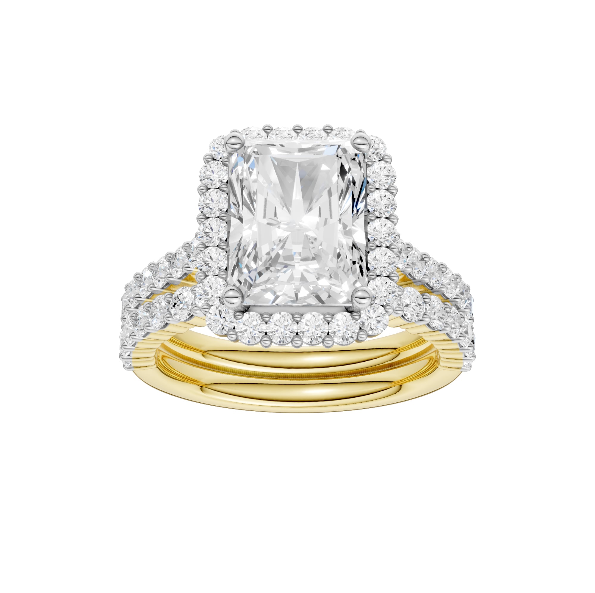 14K 4.00CT DIAMOND BRIDAL SET 69542
