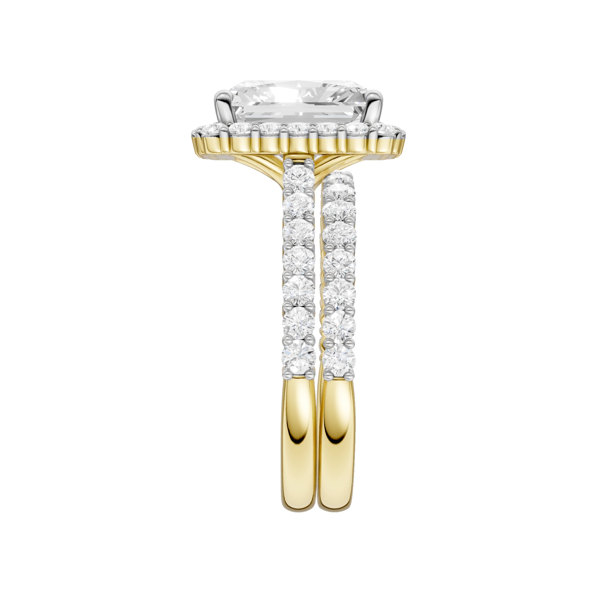 14K 4.00CT DIAMOND BRIDAL SET 69542