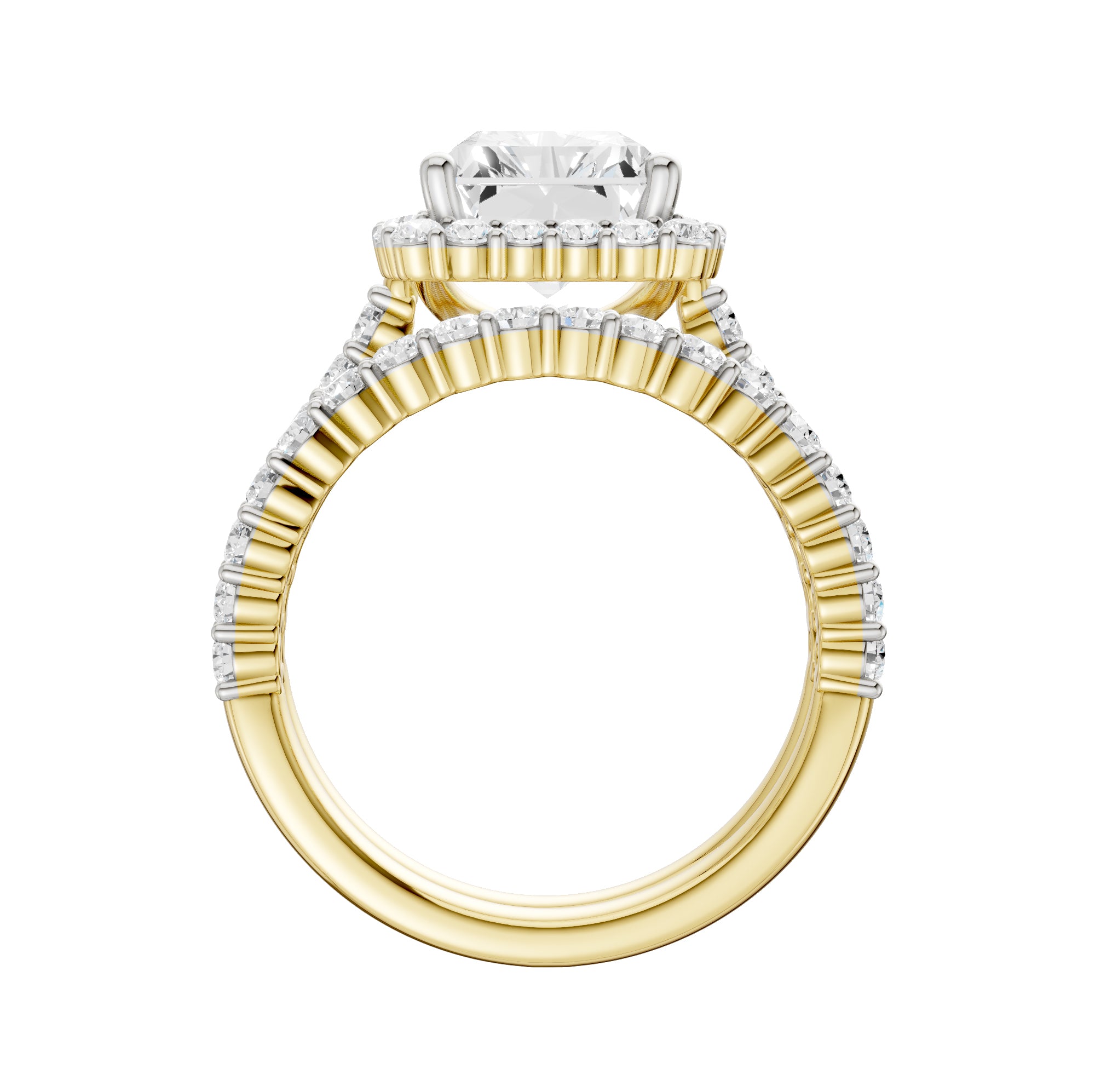 14K 4.00CT DIAMOND BRIDAL SET 69542