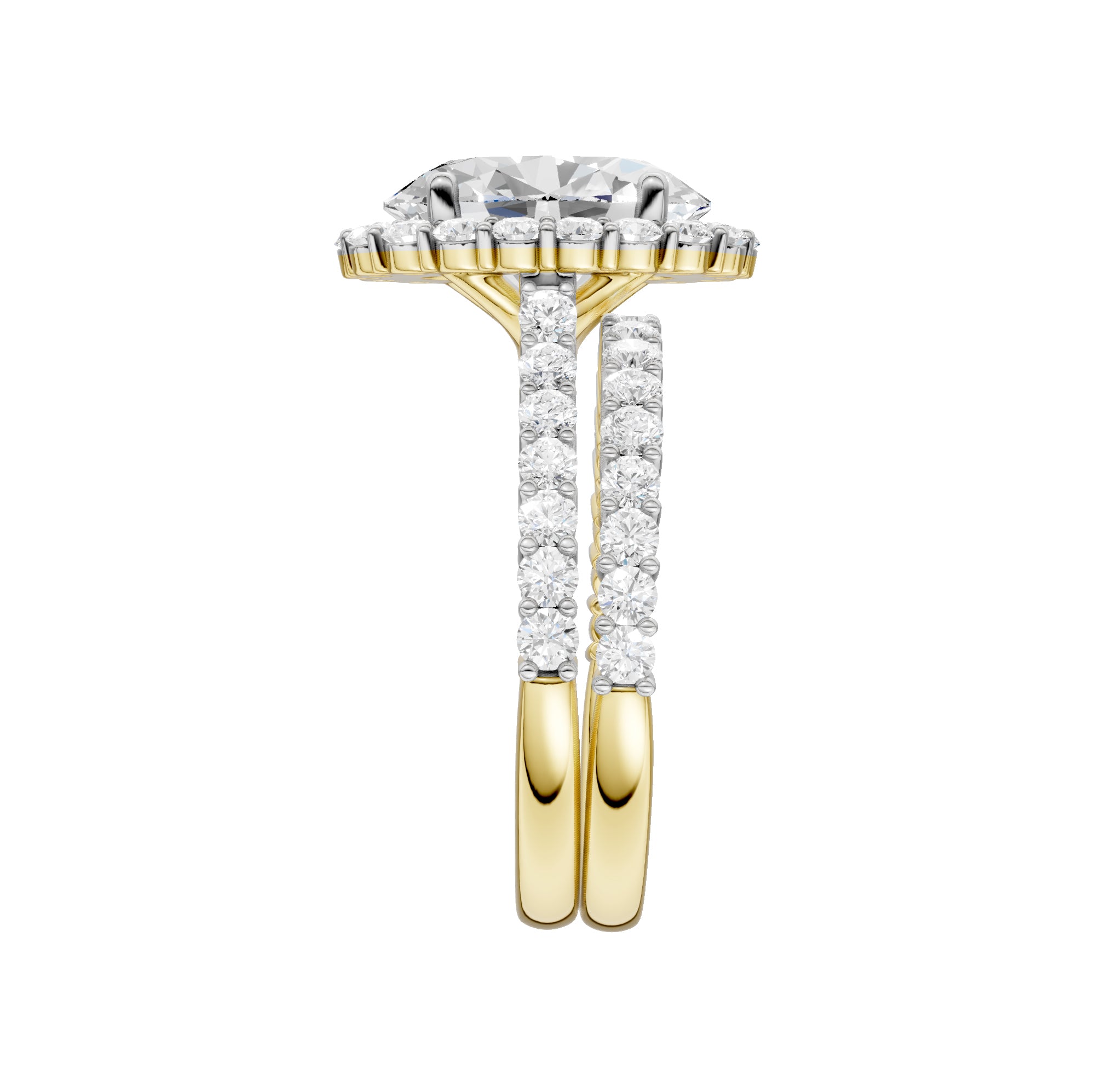 14K 4.00CT DIAMOND BRIDAL SET 69543