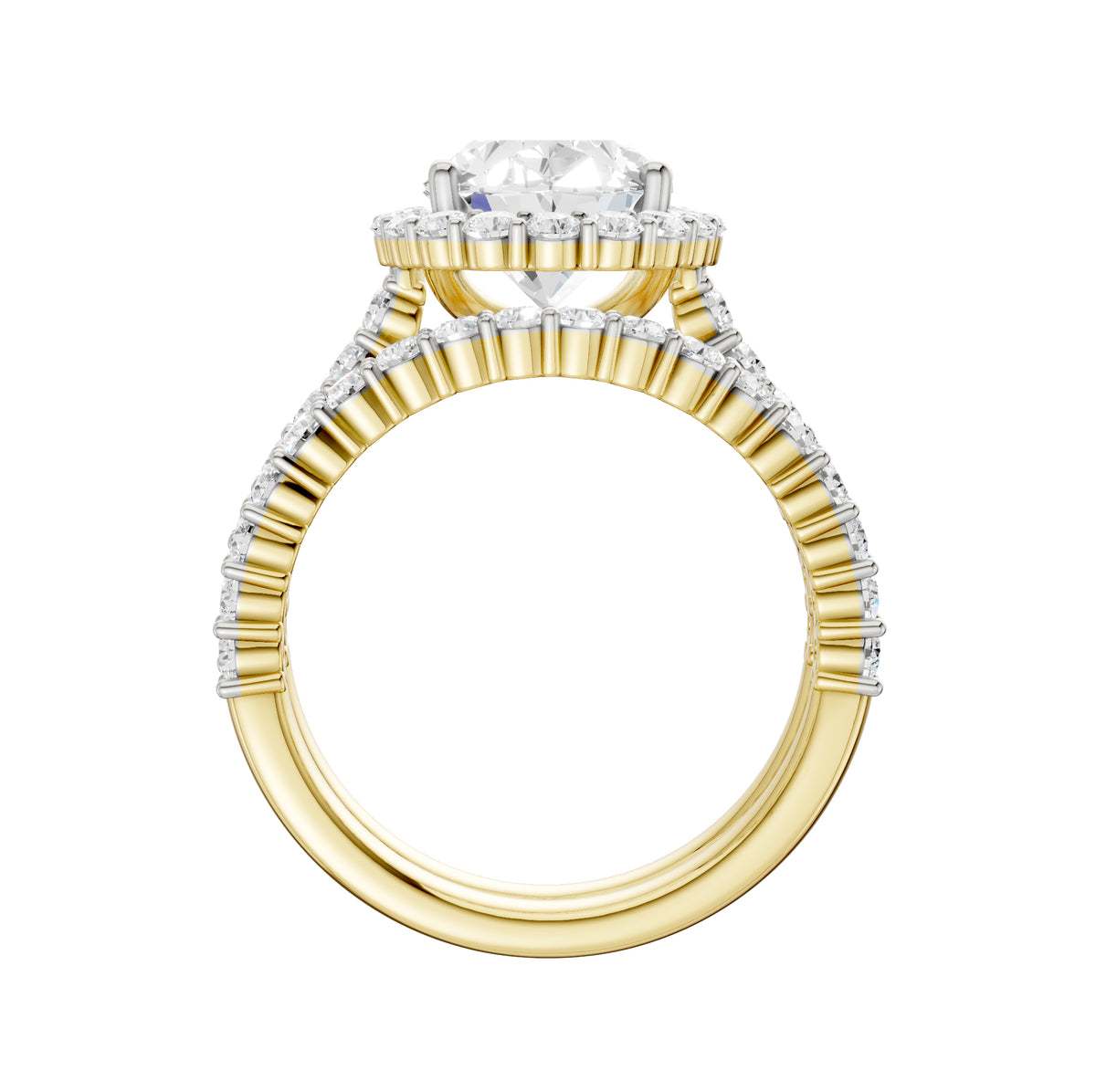 14K 4.00CT DIAMOND BRIDAL SET 69543