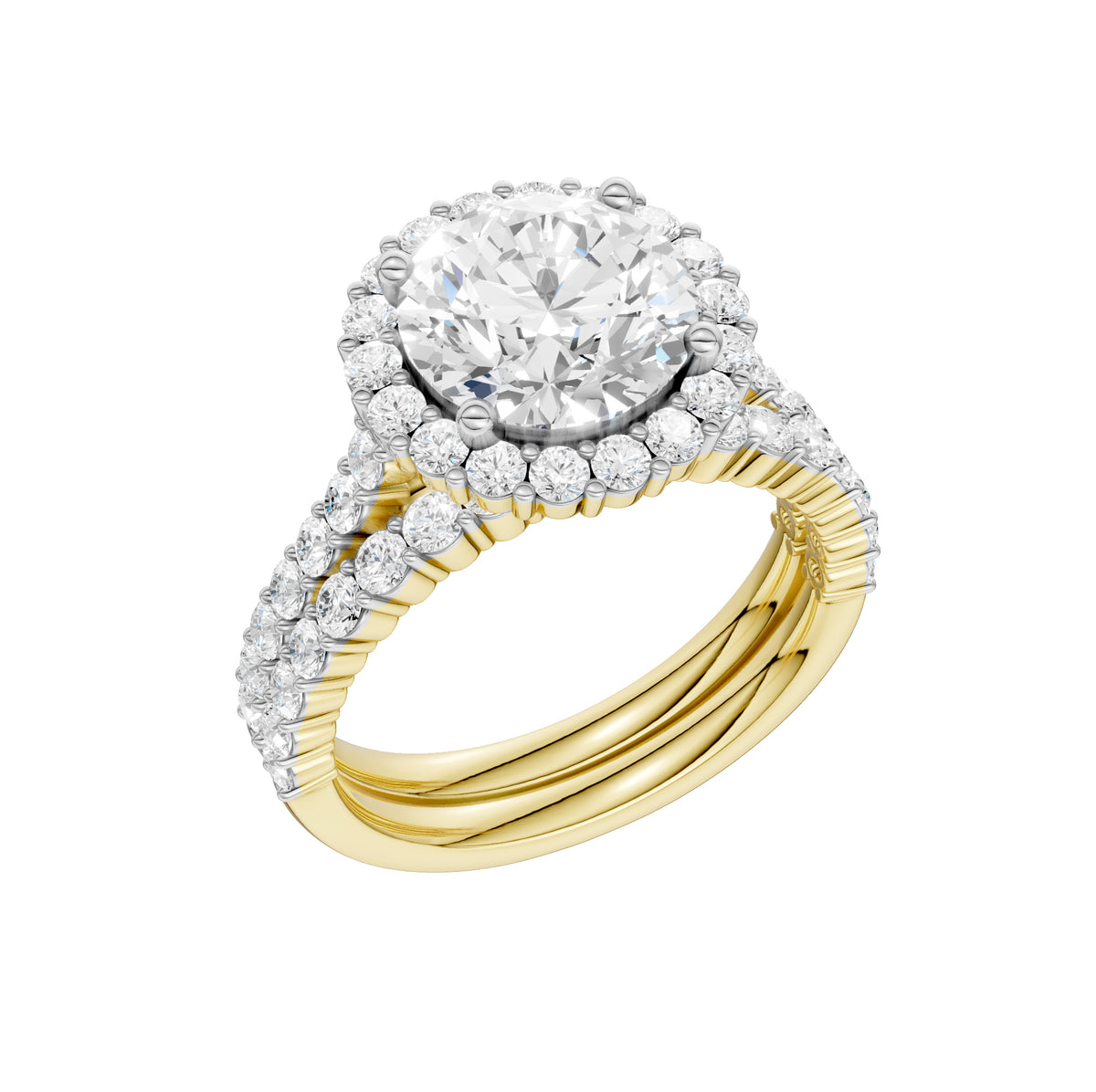 14K 4.00CT DIAMOND BRIDAL SET 69546