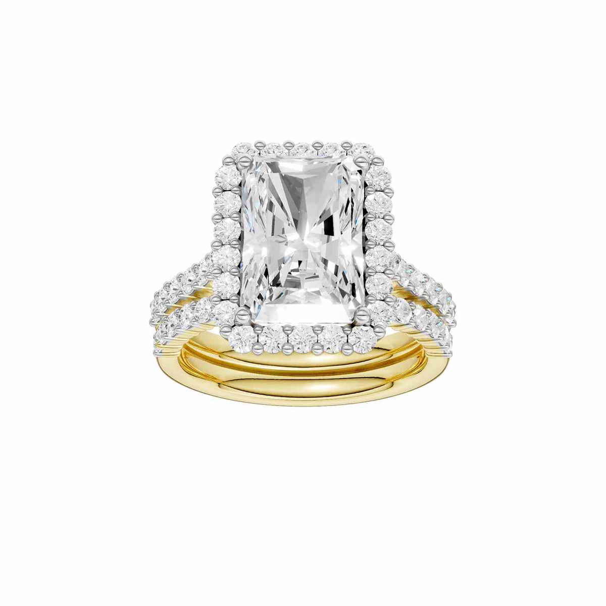 14K 2.25 CT Lab Grown Diamond Bridal Set 69548