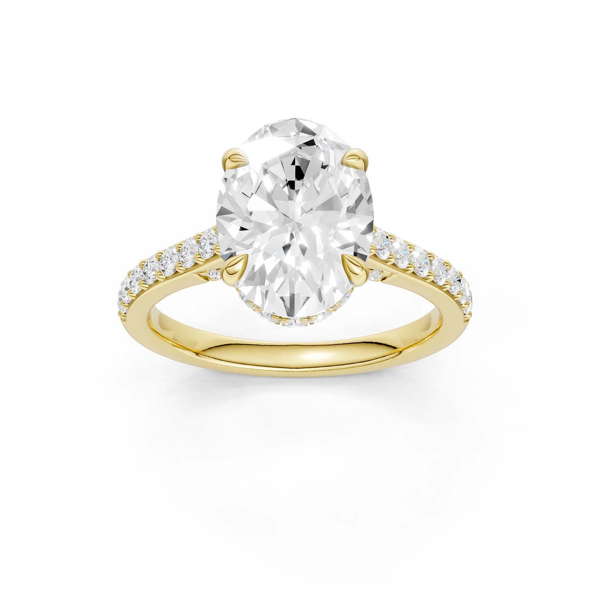 14K 3.50CT Lab Grown Diamond Engagement Ring 69596
