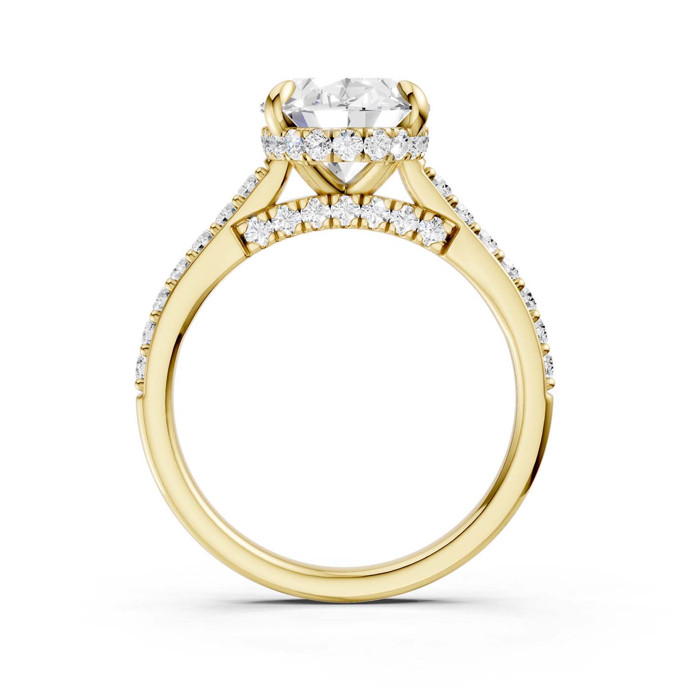 14K 3.50CT Lab Grown Diamond Engagement Ring 69596
