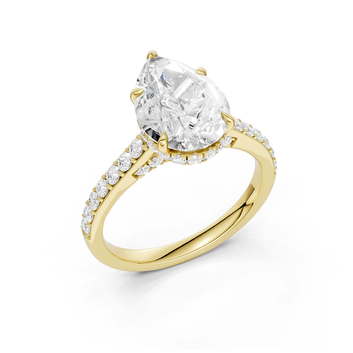 14K 3.50CT Lab Grown Diamond Engagement Ring 69598