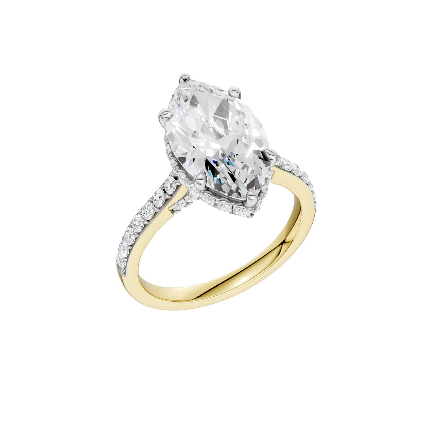 14K 4.50CT Lab Grown Diamond Engagement Ring 69608