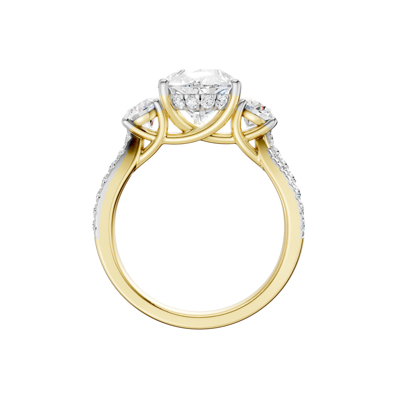14K 4.00CT Lab Grown Diamond Engagement Ring 69619