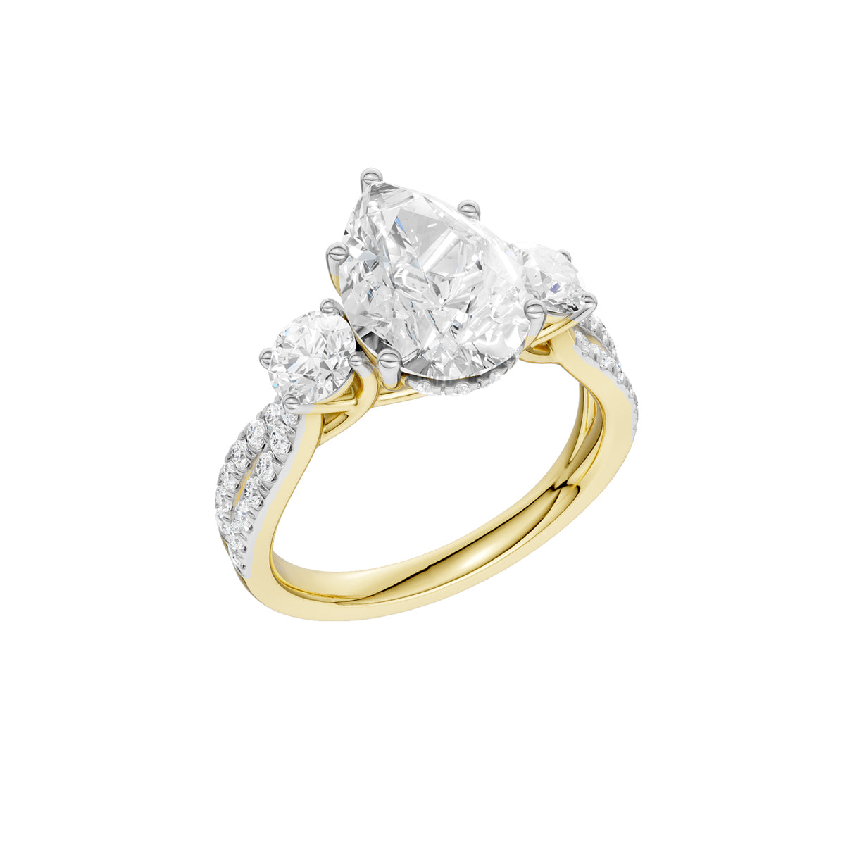 14K 4.00CT Lab Grown Diamond Engagement Ring 69619