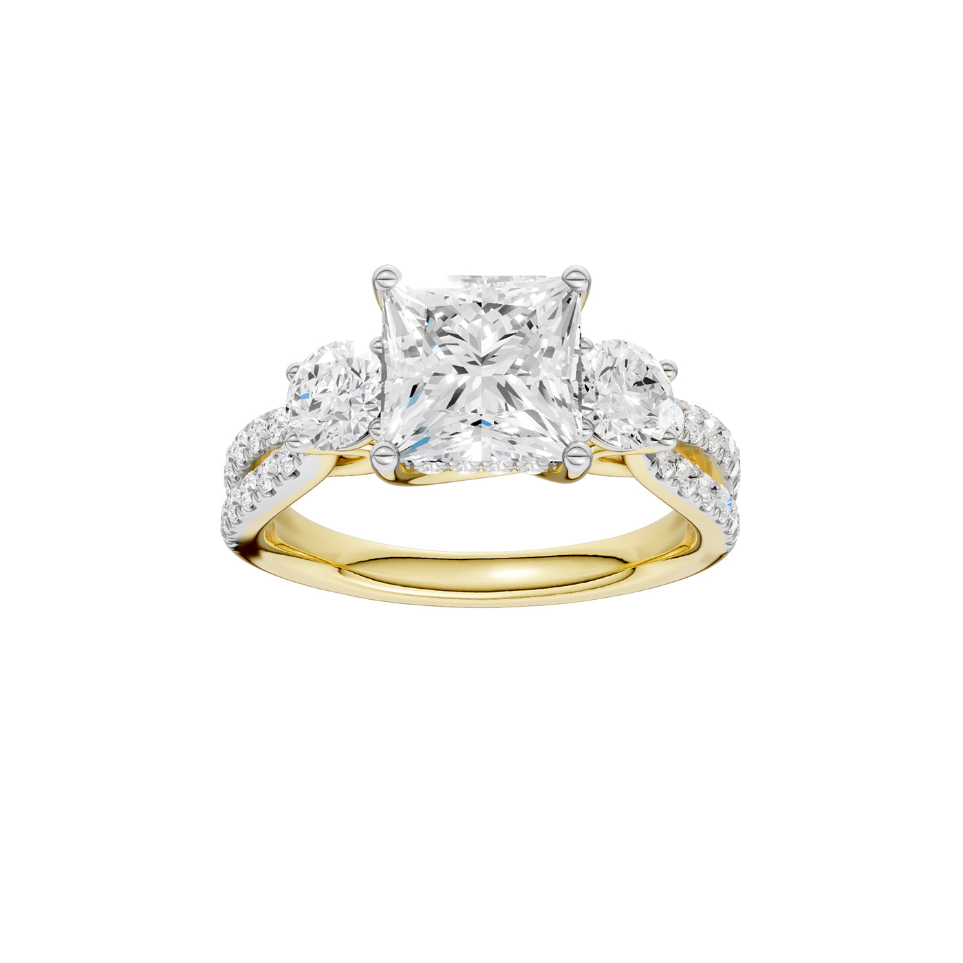 14K 4.00CT Lab Grown Diamond Engagement Ring 69621