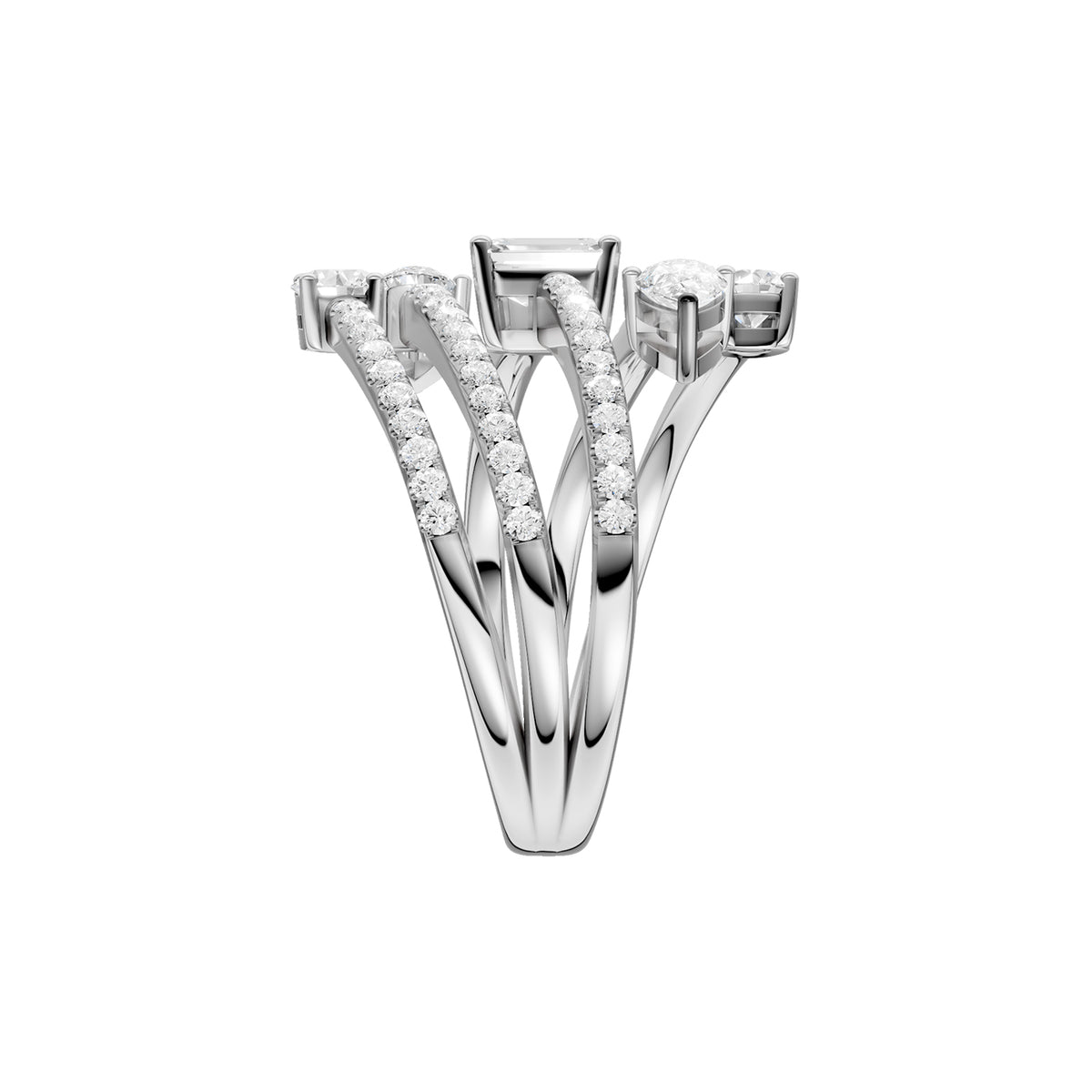 14K 1.50CT Lab Grown Diamond Fancy Ring 69697