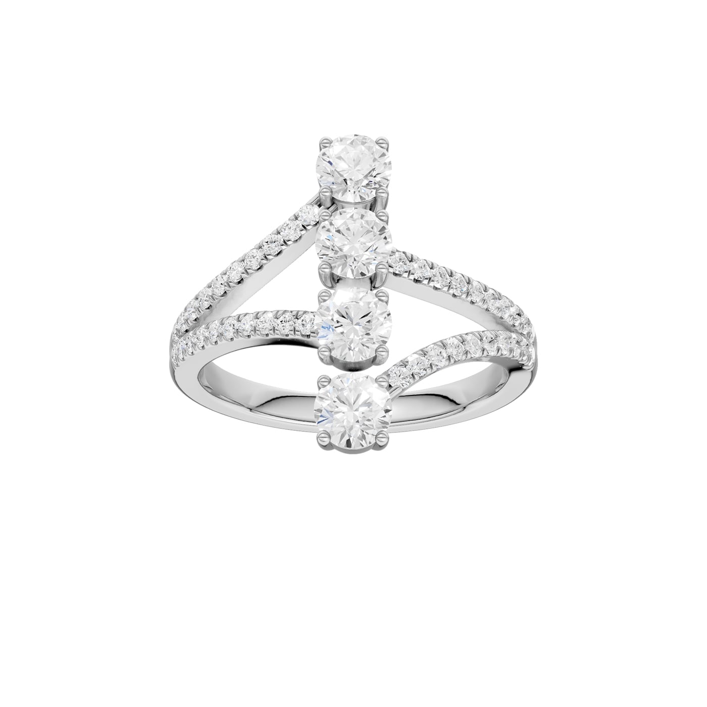 14K 1.00CT Lab Grown Diamond Fancy Ring 69699