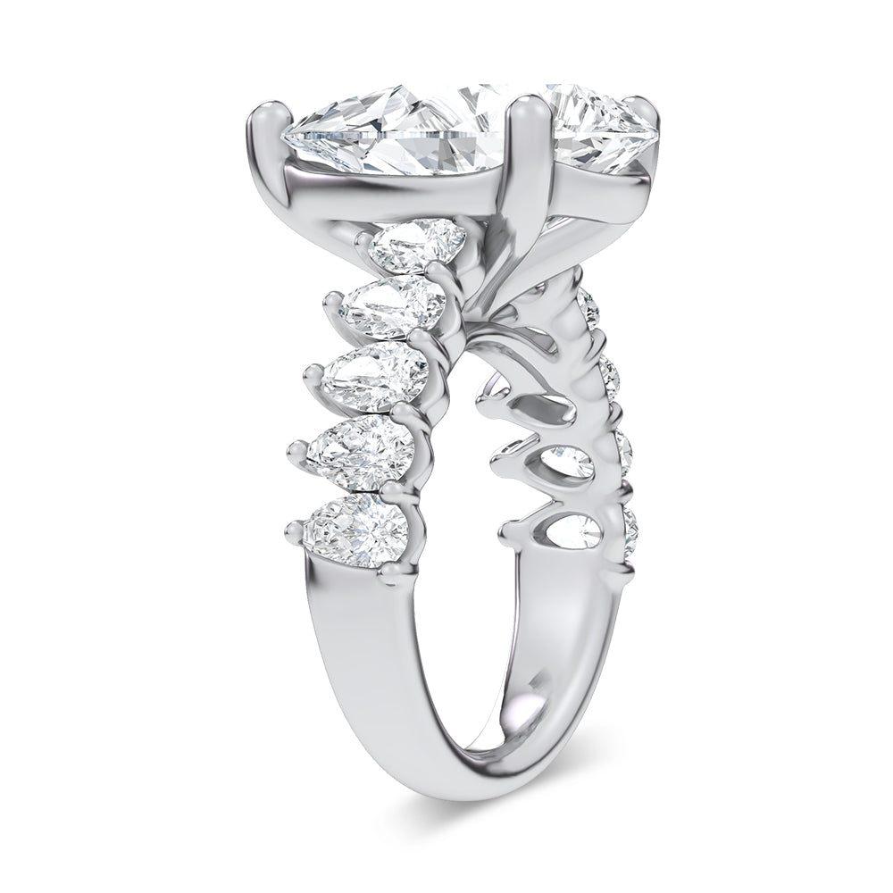 14K 9.00CT Certified Lab Grown Engagement Ring 69729