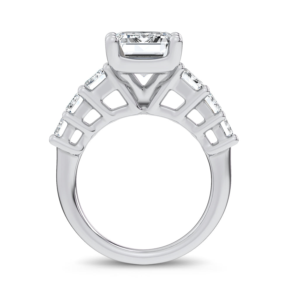 14K 7.46CT Certified Lab Grown Engagement Ring 69730