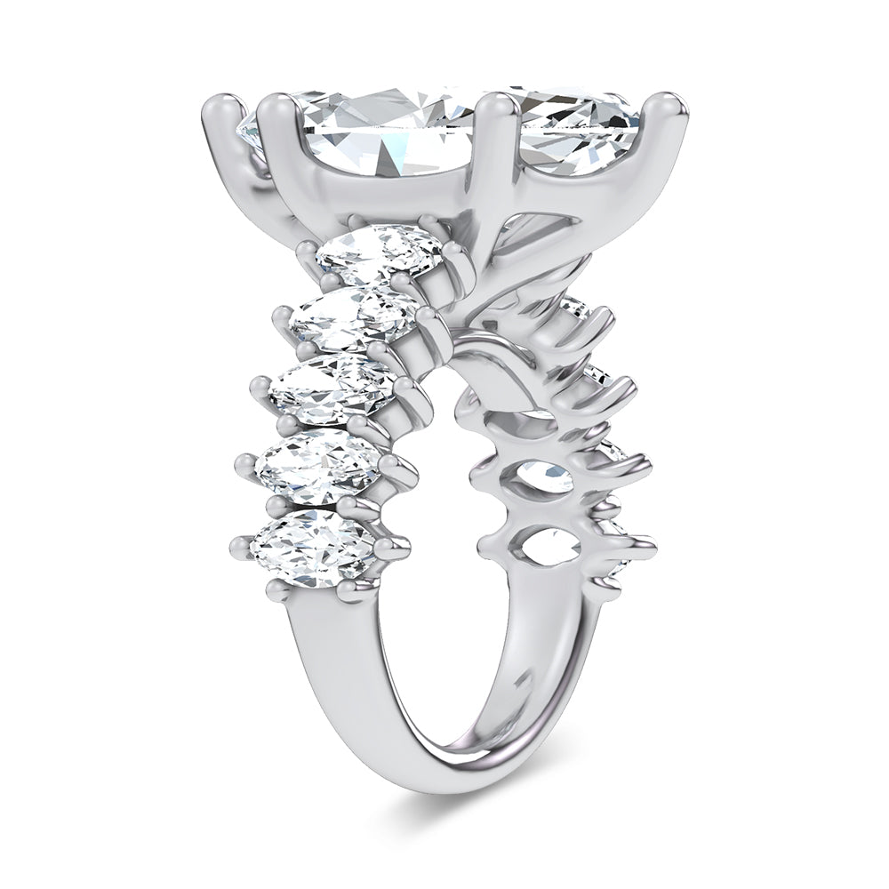 14K 7.00CT Certified Lab Grown Engagement Ring 69737