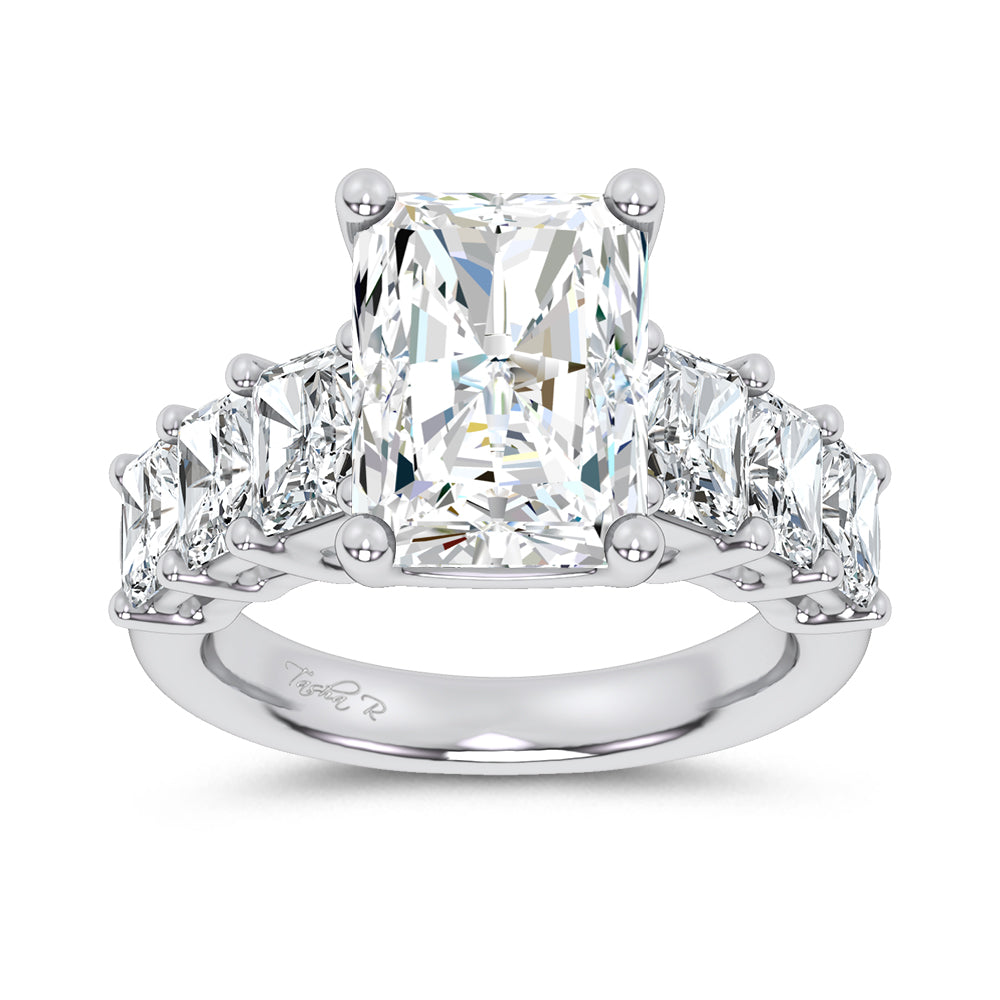 14K 6.90CT Certified Lab Grown Engagement Ring 69738